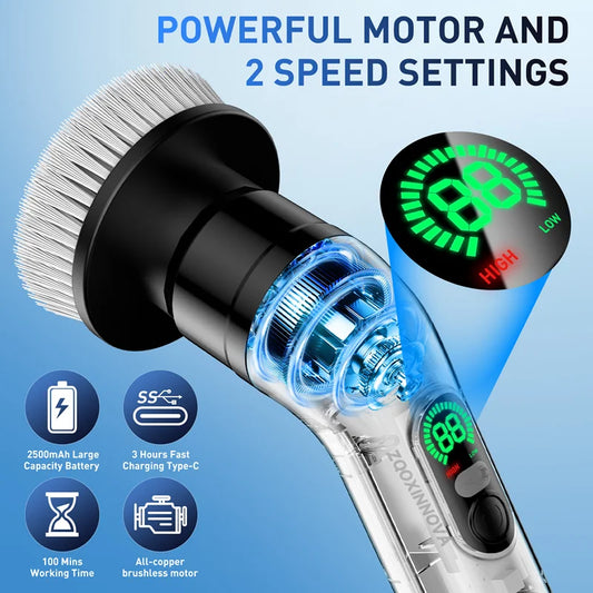 Cleaniva™ Cordless Spin Scrubber